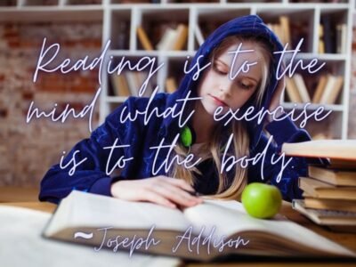 Reading is to the mind what exercise is to the body. Reading is to the mind what exercise is to the body.