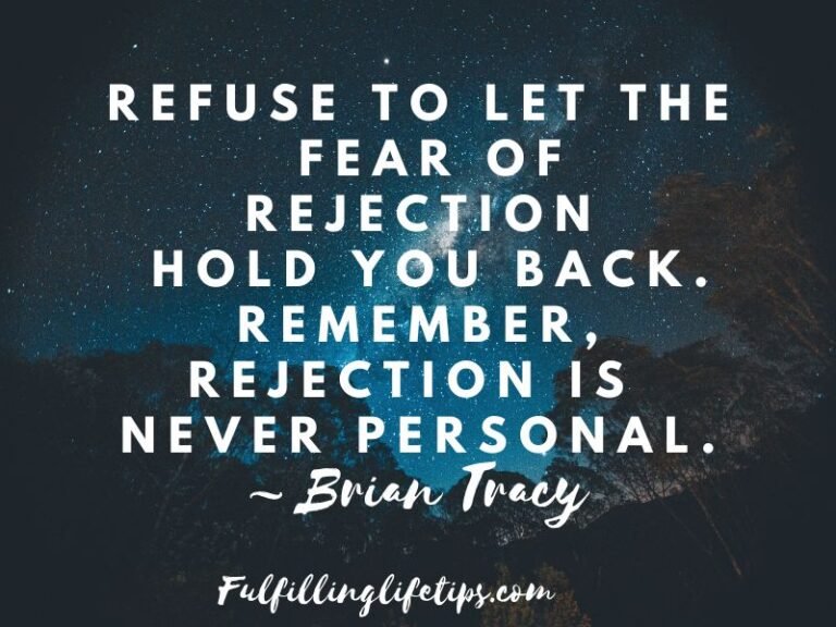 How to overcome fear of rejection